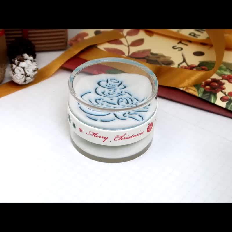 【圣诞节快速出货】疗愈礼物 圣诞树/雪人/双面文字沙漏摆饰 - 摆饰 - 压克力 白色