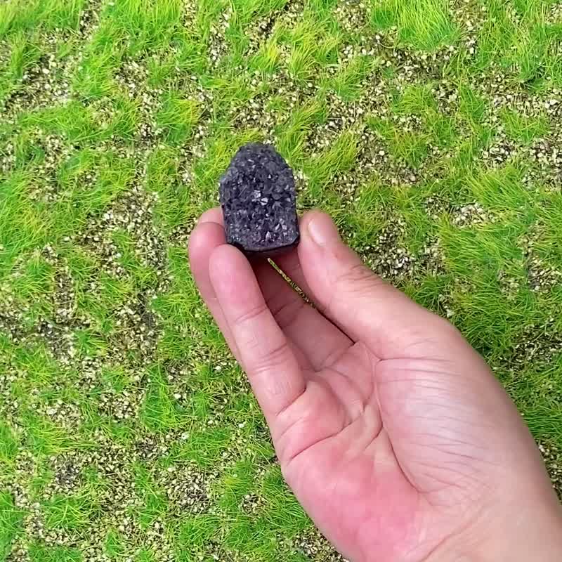 小小能量摆件-天然小小迷你可爱紫晶镇 紫水晶 消磁 快速出货 - 摆饰 - 水晶 紫色