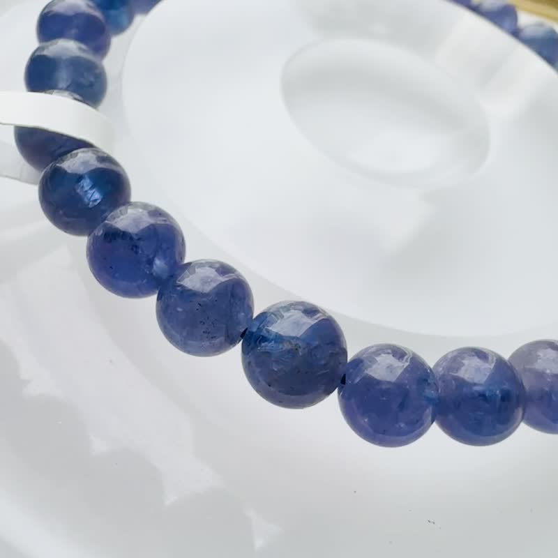 小精品蓝紫坦桑石丹泉石 6mm11.65g 提升专注力正能量旺人缘 - 手链/手环 - 水晶 蓝色