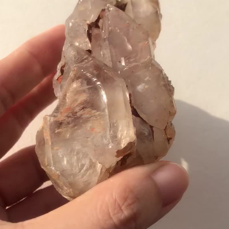 天然水晶白晶城堡骨干矿物摆件 白水晶 骨干矿物摆件 天然原石 - 摆饰 - 水晶 透明