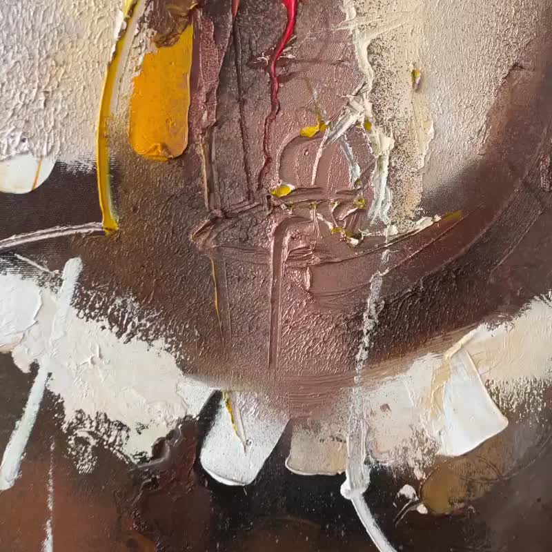 原创多彩纹理艺术品抽像风格创意现代油画 - 墙贴/壁贴 - 压克力 多色