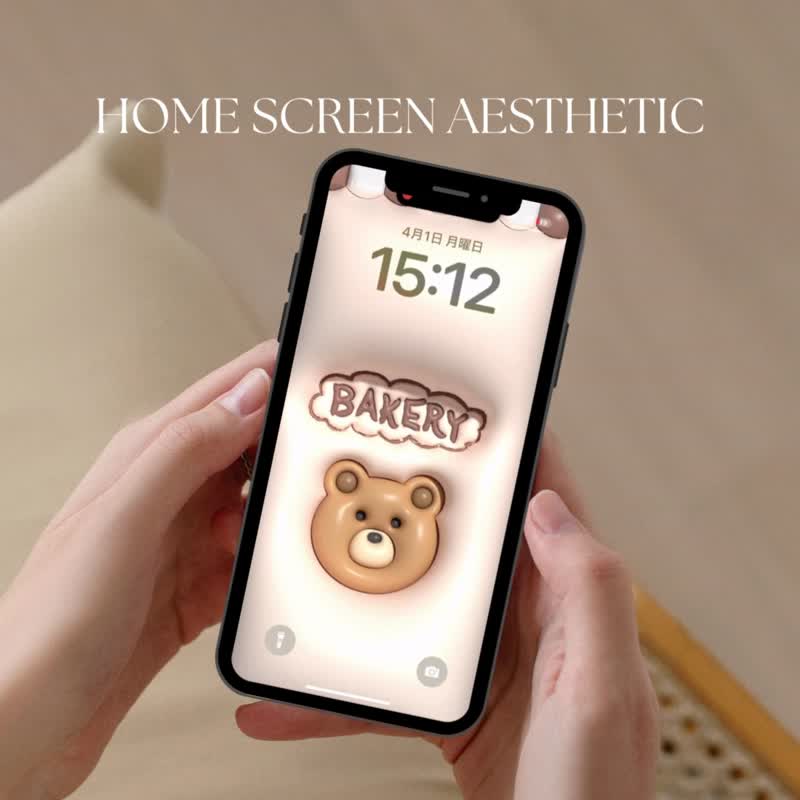 主屏幕定制化集 3D 丰满图示、壁纸和小工具 | iPhone / Android - 电脑手机桌布/贴图/App 图示 - 其他材质 