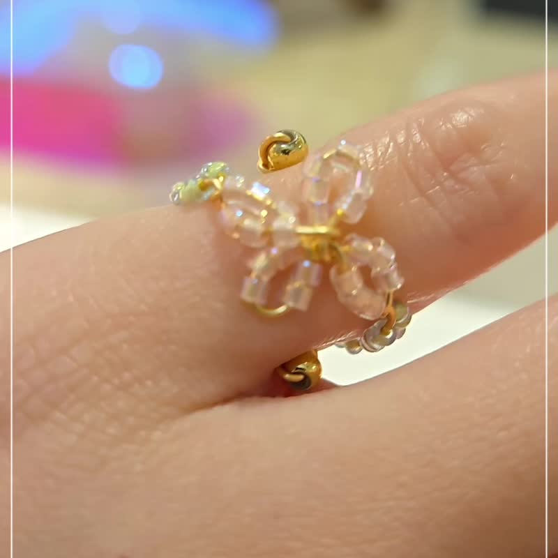 【花藤戒指】可调节戒围 手工铜线制作 - 戒指 - 铜/黄铜 