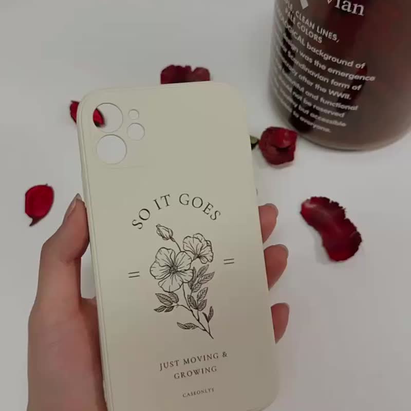 【独家设计款】So it goes | iPhone Samsung 手机壳 - 手机壳/手机套 - 硅胶 白色