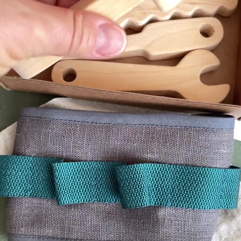 婴儿木制工具玩具雕像 - 玩具/玩偶 - 木头 透明