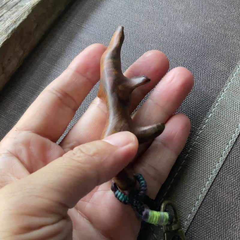 【森林鹿角】肖楠木吊饰 钥匙圈 背包挂饰 - 钥匙链/钥匙包 - 木头 多色