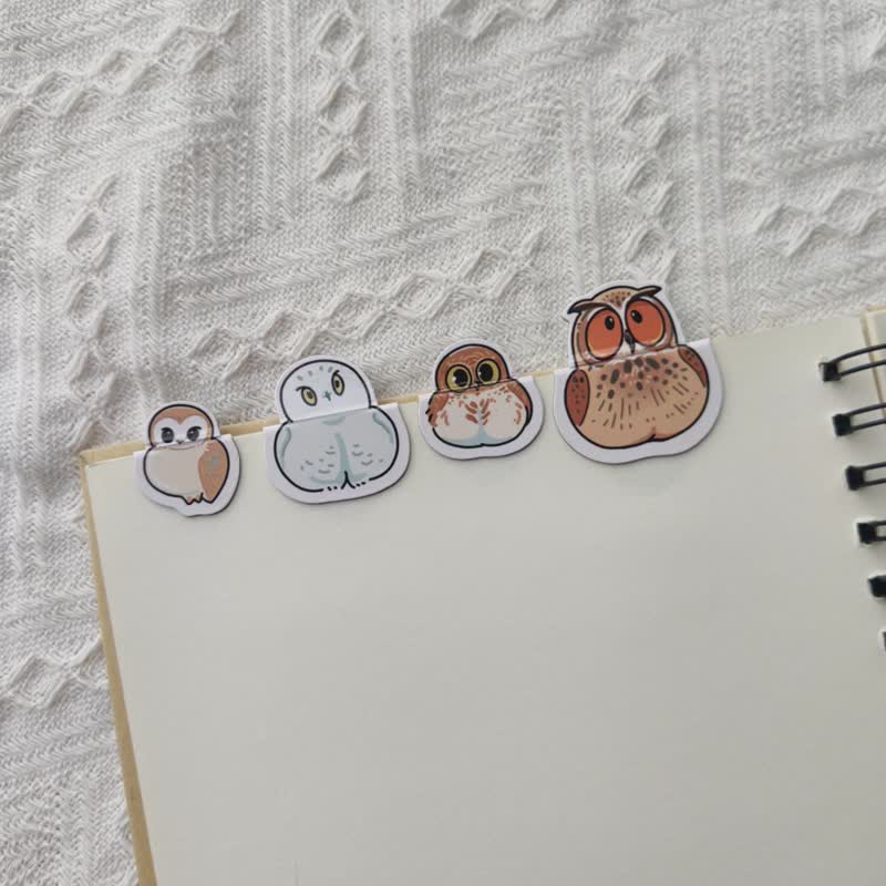 鸟类磁性书签套装 观鸟礼物 为阅读爱好者设计的原创创意产品 - 书签 - 其他材质 白色