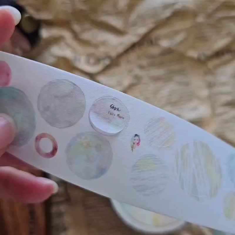 泡泡里的世界8-日本和纸(割形纸胶带) - 纸胶带 - 纸 