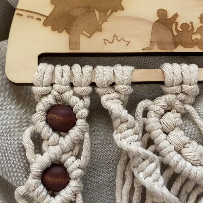 Macrame 编织露营风挂饰-波希米亚 - 摆饰 - 棉 