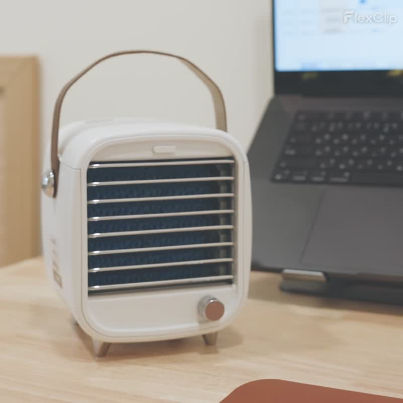 ROOMMI 迷你空调冰冷扇 风扇 小风扇 - 电扇 - 橡胶 白色