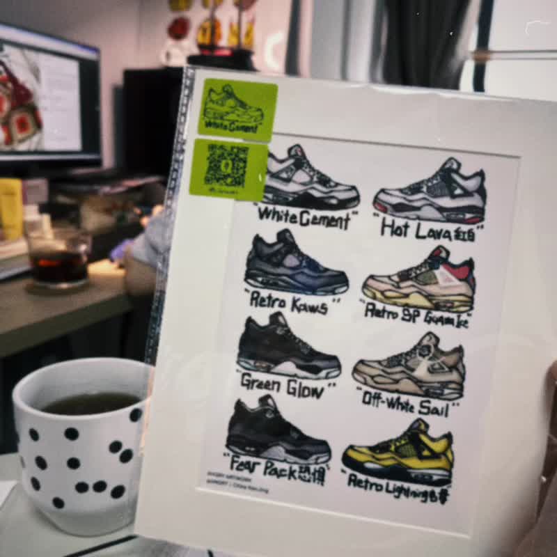 原创球鞋Sneakers系列装饰画 a5尺寸母亲节礼盒2025 母亲节 母亲 - 海报/装饰画/版画 - 纸 