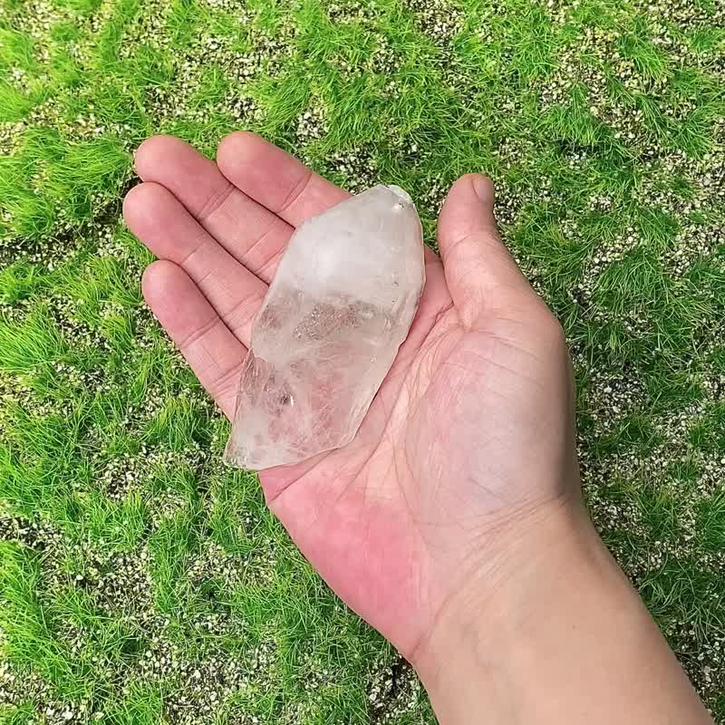 天然异象白水晶共生萤石及黄铜矿 消磁净化 招财开运 净化气场 - 摆饰 - 水晶 多色