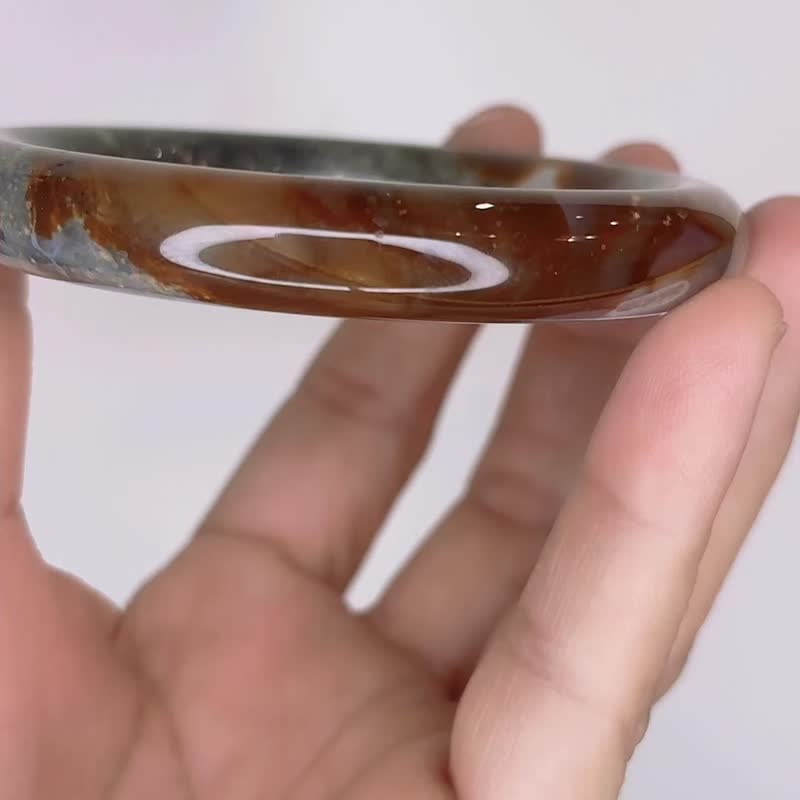 马达加斯加 星空玛瑙手镯 D - 手链/手环 - 玉石 多色