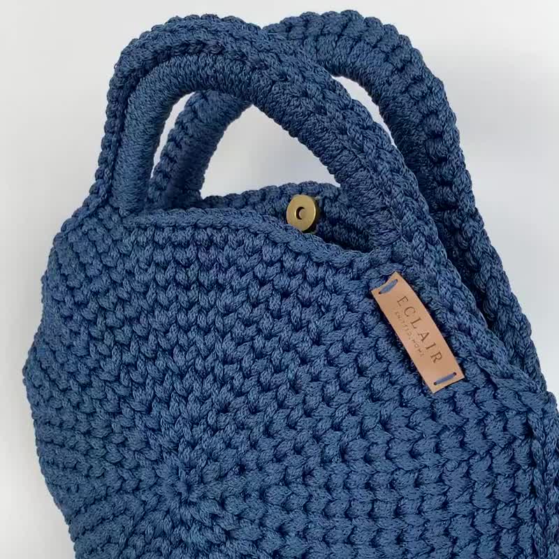 Crochet Bag, Handbag, Color bag. - 手提包/手提袋 - 聚酯纤维 多色