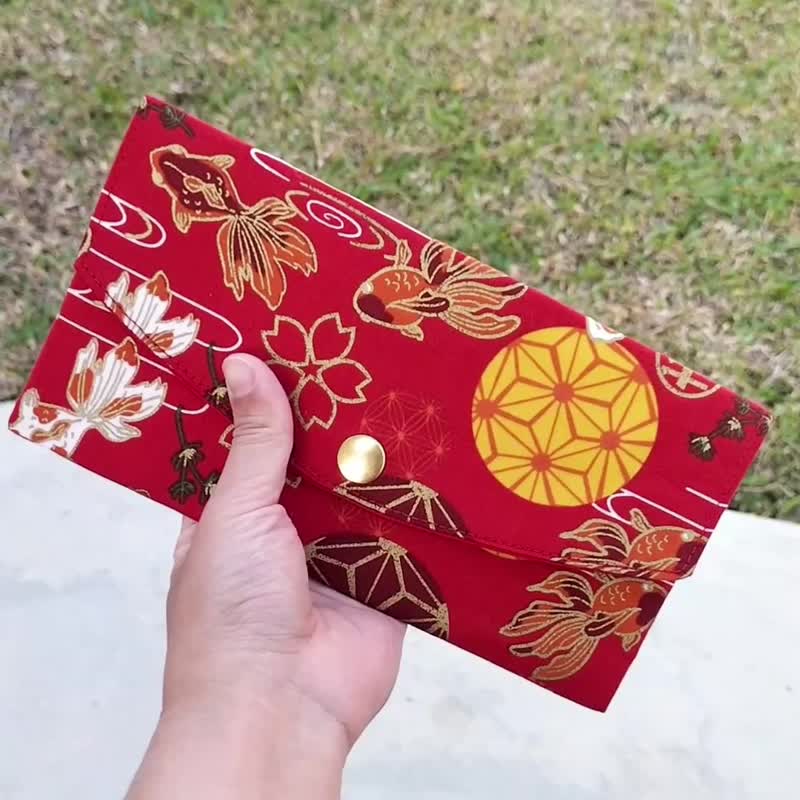 环保红包袋24hr快速出货/存折收纳/钞票收纳/年年有鱼 - 零钱包 - 棉．麻 多色