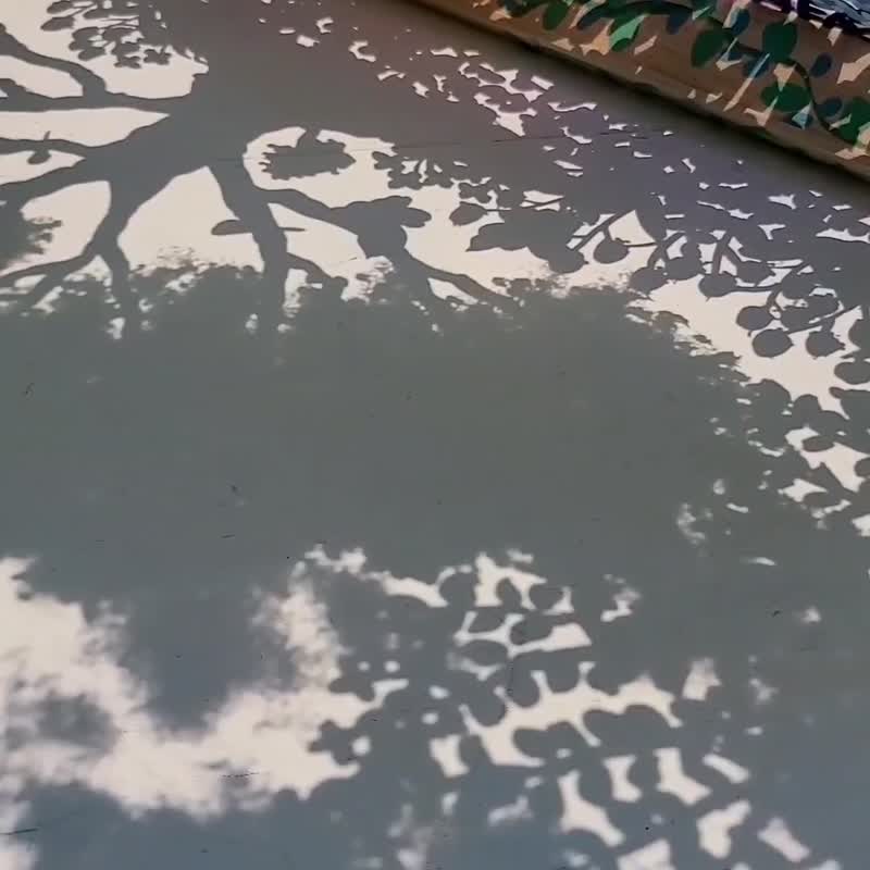 [风之花园漫步] 仅一幅原画，透明艺术，阴影艺术，室内雀 - 海报/装饰画/版画 - 压克力 绿色