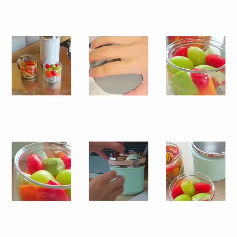 Camel骆驼牌 TIFFIN100 保温饭壶午餐盒1L 连700ml 玻璃容器 - 保温瓶/保温杯 - 玻璃 粉红色