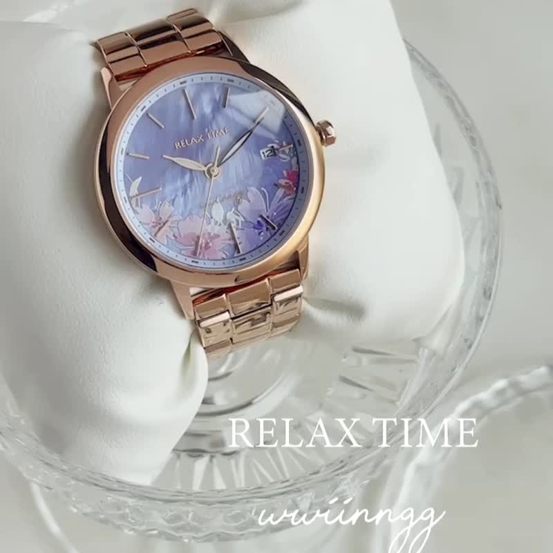 【RELAX TIME x wwiinngg联名系列】设计女表-薰风雾紫 - 女表 - 不锈钢 紫色