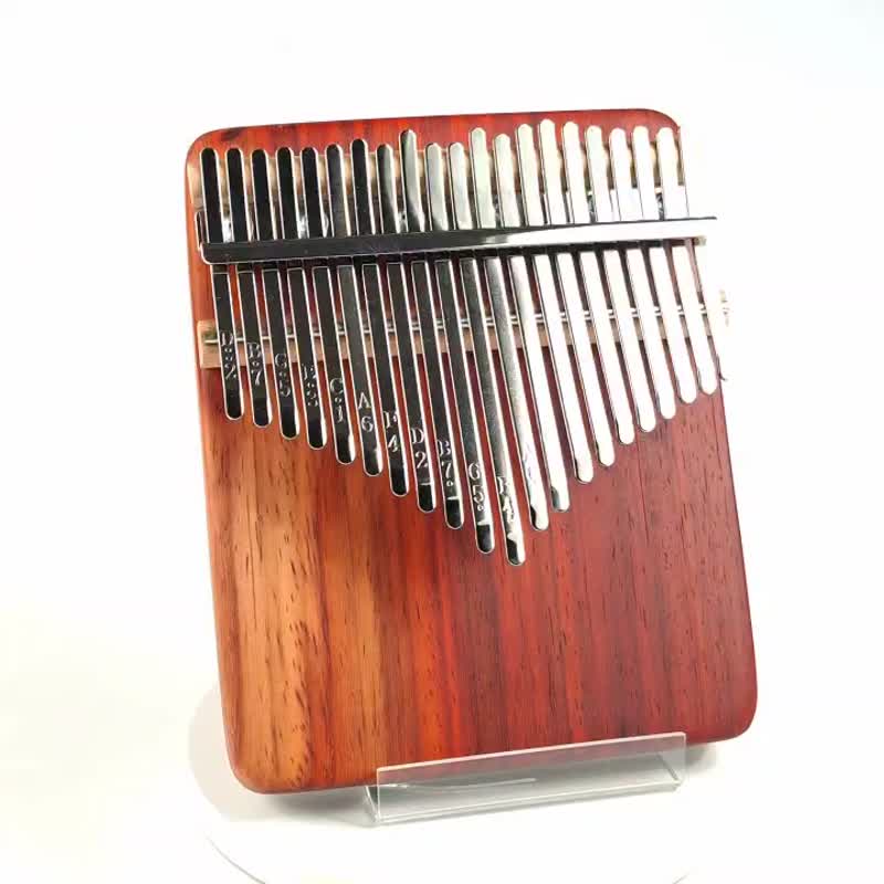 非洲紫檀拇指琴/21音拇指琴/KALIMBA - 吉他/乐器 - 木头 红色