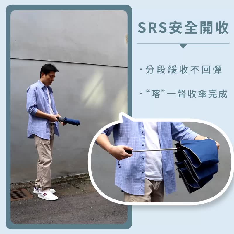 【500万超大伞】3人行27寸大伞·MIT奈米快干伞布·SRS安全自动伞 - 雨伞/雨衣 - 聚酯纤维 多色