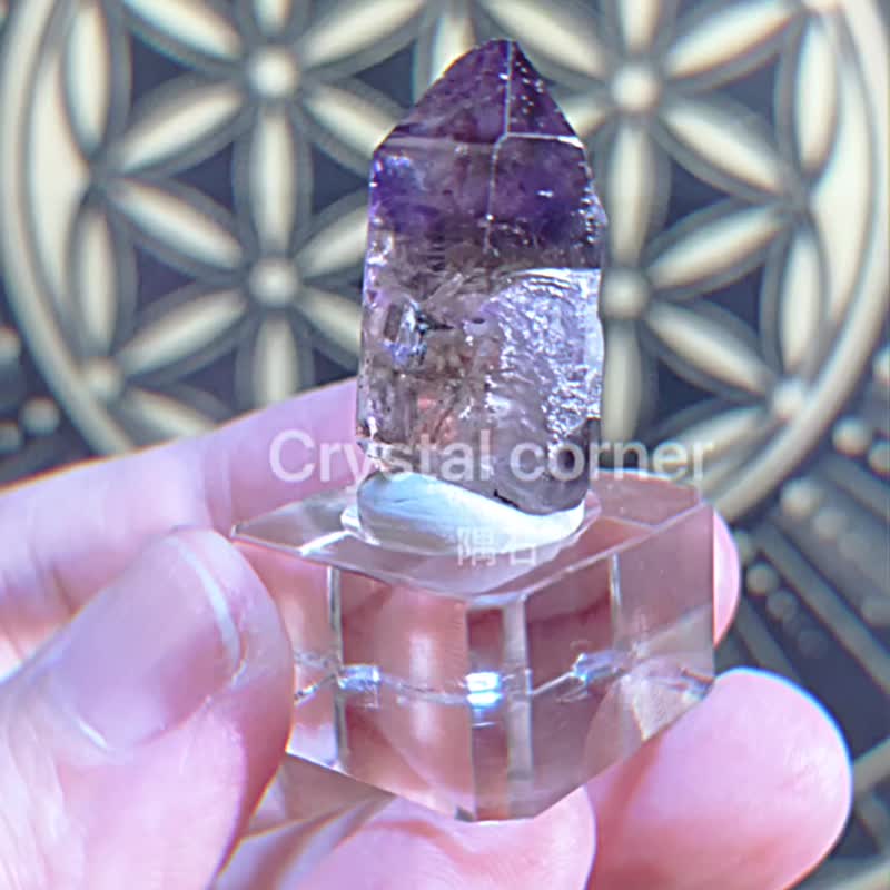 255莫桑比克黑紫超七桥梁骸骨水晶 - 摆饰 - 水晶 