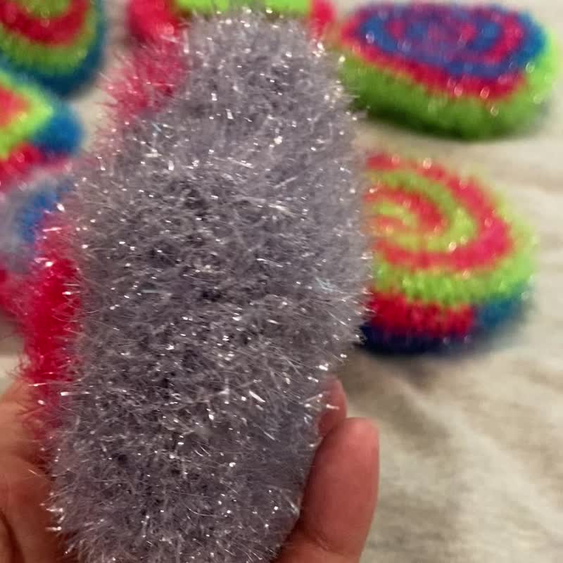 纯手工编织 手工菜瓜布 洗碗布 洗碗巾 沐浴巾 环保 韩国 - 碗盘清洁 - 其他材质 多色