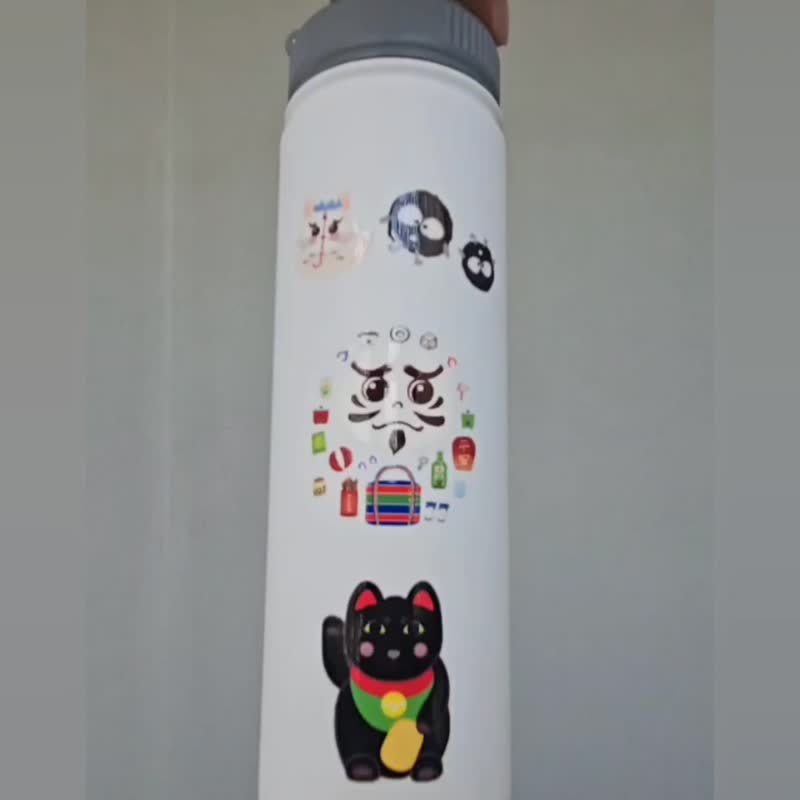疗愈トトロ  招财猫 车贴 转印贴 透明贴 - 贴纸 - 其他材质 
