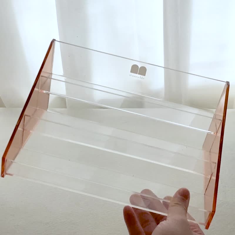 【快速出货】玫瑰金/保养品收纳盒/香水收纳架 双入组 - 香水/香膏 - 压克力 金色