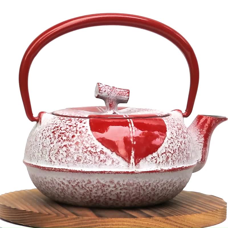 南部铁器 茶壶 树叶 0.3L 日本制 - 茶具/茶杯 - 其他金属 红色