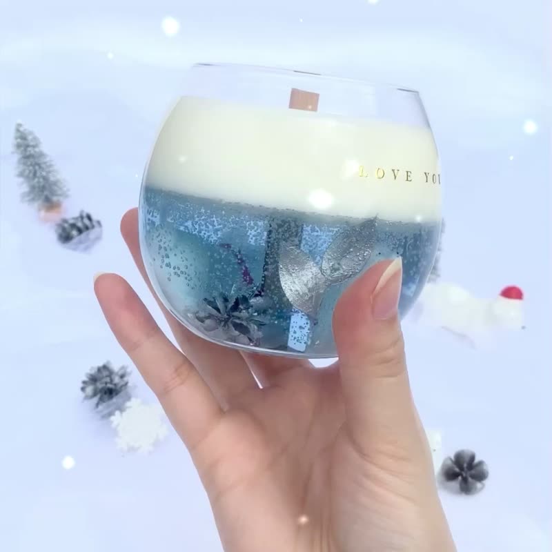北极暖阳果冻蜡烛杯  |  手工香氛蜡烛 - 蜡烛/烛台 - 蜡 蓝色