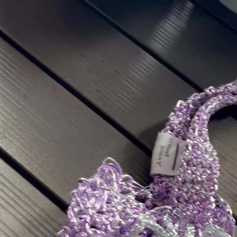 【Eco Knit | 随行杯包】手工针织杯袋 环保水壶袋 可装保温杯 - 随行杯提袋/水壶袋 - 其他材质 绿色