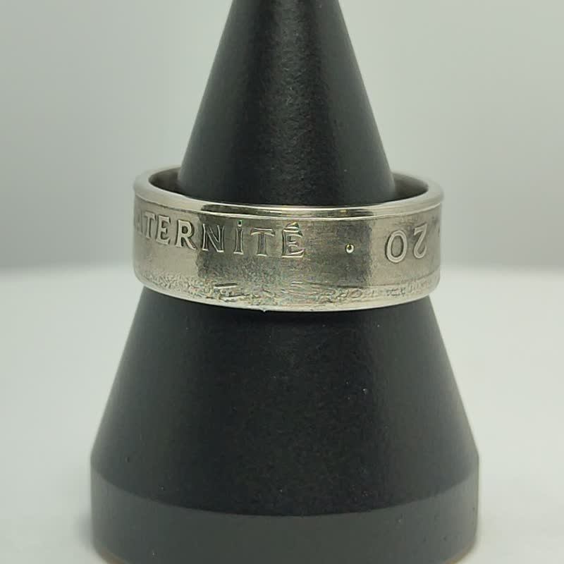 海地钱币戒指 20 Centimes 1995 Charlemagne Peralte 钱币戒指 女款 - 戒指 - 其他金属 