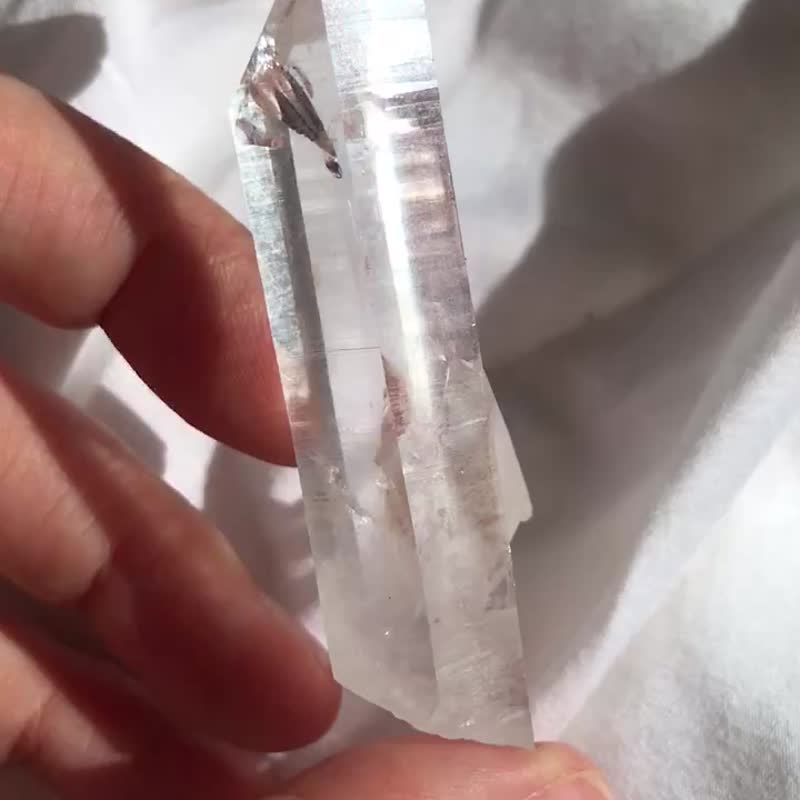 哥伦比亚 利姆利亚 晶中晶 雷姆利亚水晶 全透体彩虹 双生 白水晶 - 摆饰 - 水晶 透明