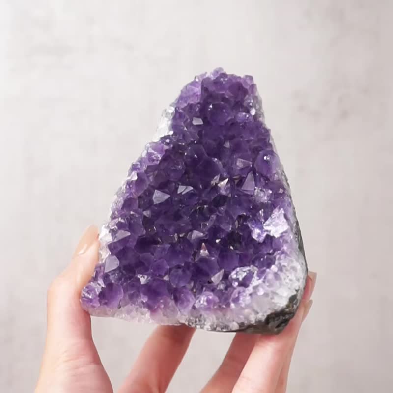 紫晶镇 // 开运招财 智慧创意 镇宅化煞 紫水晶 // 赠底座 - 摆饰 - 水晶 紫色