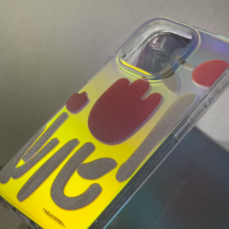 iPhone 17 全包渐变幻彩 | 红色花卉可爱图案|防摔软手机壳 - 手机壳/手机套 - 塑料 红色