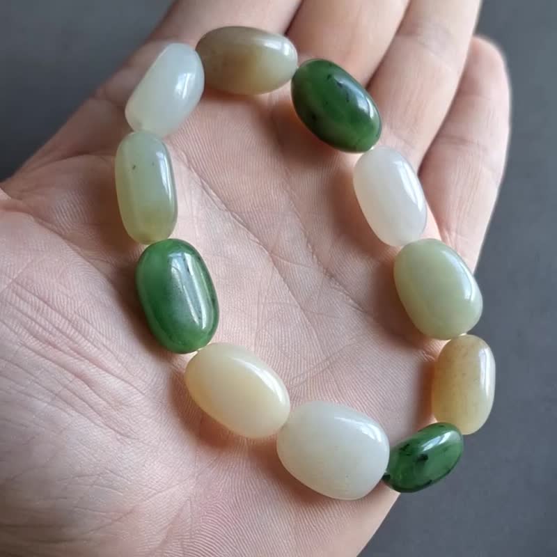 和田玉多宝手串 | 手链珠链玉器 - 手链/手环 - 玉石 多色