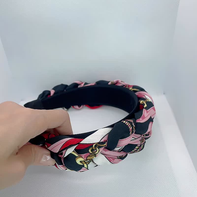 手工塑形减压发箍 -NG玫瑰 - 发带/发箍 - 聚酯纤维 