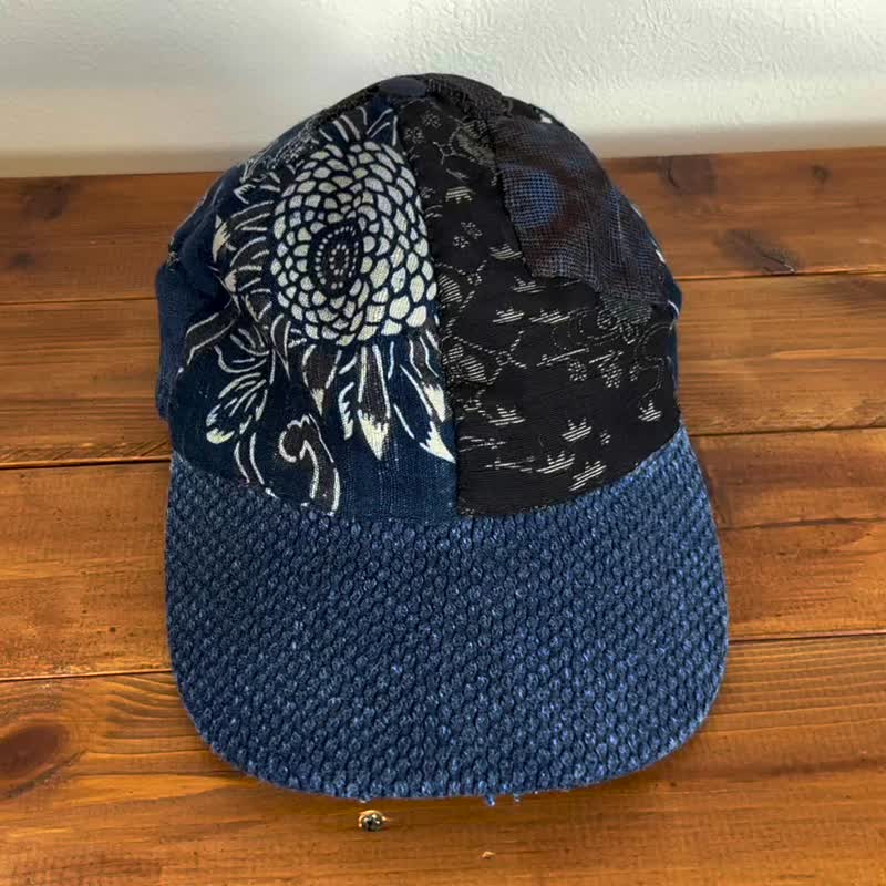 褴褛拼贴帽 cap-039 - 帽子 - 棉 