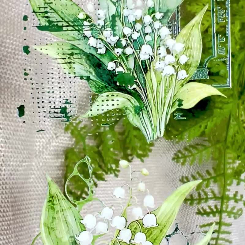 幽兰花语 Lilytale Bloom - 纸胶带 - 塑料 多色