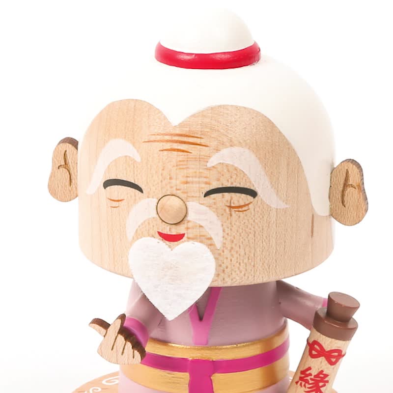 【月下老人】弹簧摆饰 弹簧摇头公仔 七夕礼物 | Wooderful life - 玩偶/公仔 - 木头 多色