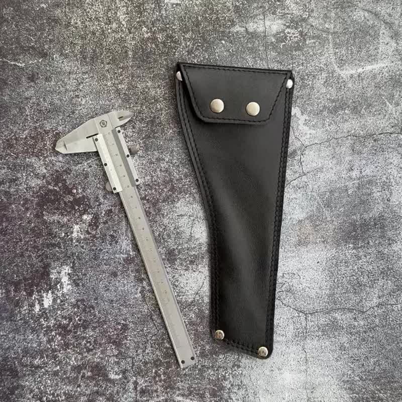 真皮游标卡尺皮套 机械师工具收纳套 适用120mm与150mm卡尺 - 收纳用品 - 真皮 黑色