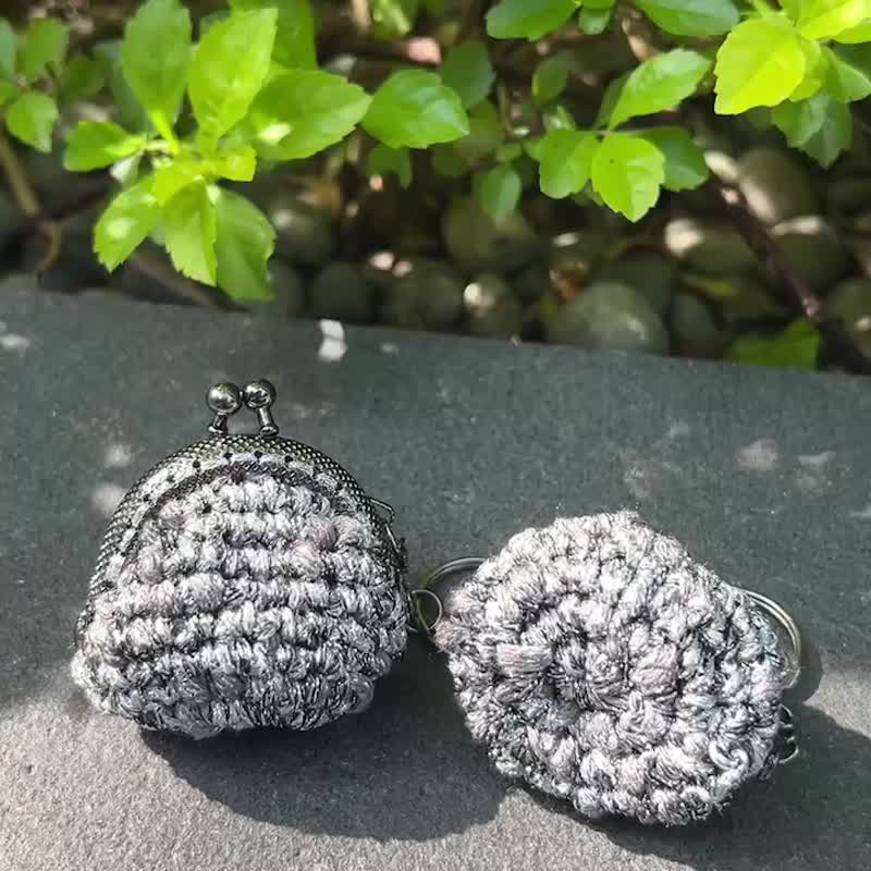 钢丝球造型口金包-银色 外星陨石/钢丝球/奇特/零钱包 - 钥匙链/钥匙包 - 其他材质 