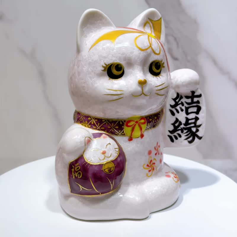 【桃色结缘】清水烧达摩 | 花结晶桃色 - 结缘招福 - 摆饰 - 瓷 粉红色