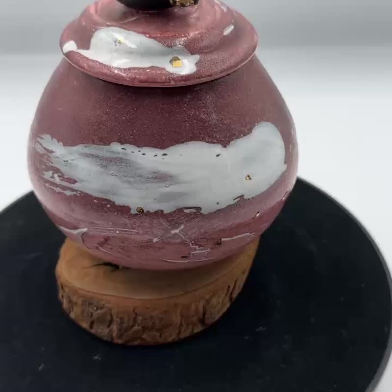 手工制作-志野釉-4两茶仓-蟾蜍 - 茶具/茶杯 - 陶 