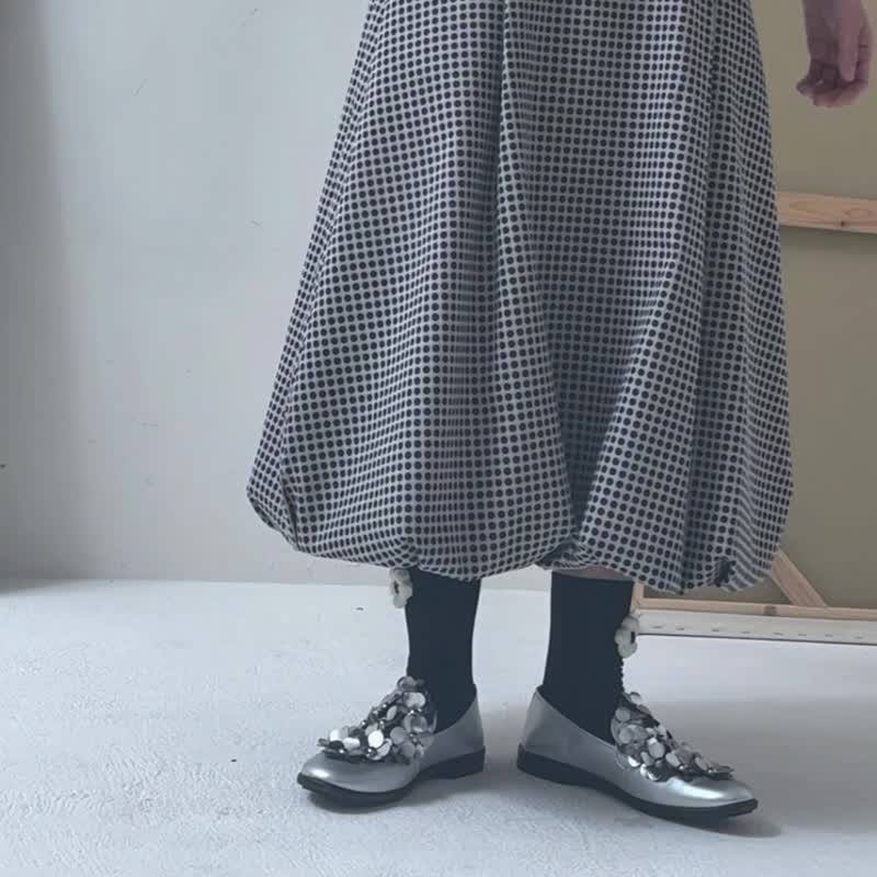 •波普原点•空气感立体花苞裙 - 裙子 - 其他材质 黑色