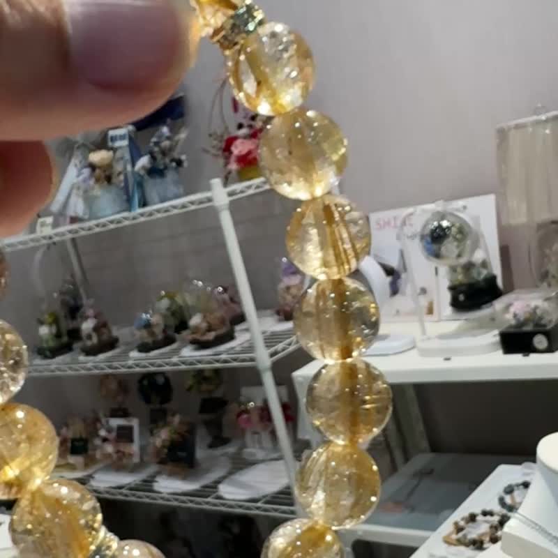 顶级玻璃体板钛钛晶 - 手链/手环 - 水晶 
