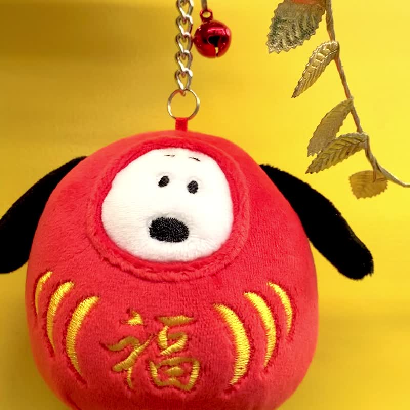 Snoopy 史奴比 钥匙圈吊饰 - 钥匙链/钥匙包 - 聚酯纤维 红色