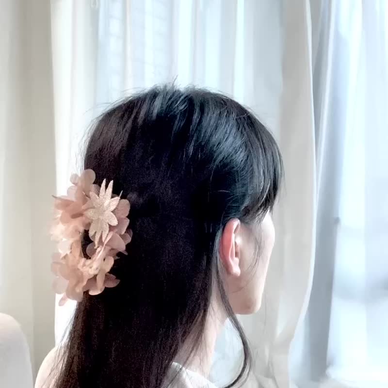 花圈 发夹 头饰 【磨毛编织】 - 发饰 - 其他人造纤维 咖啡色