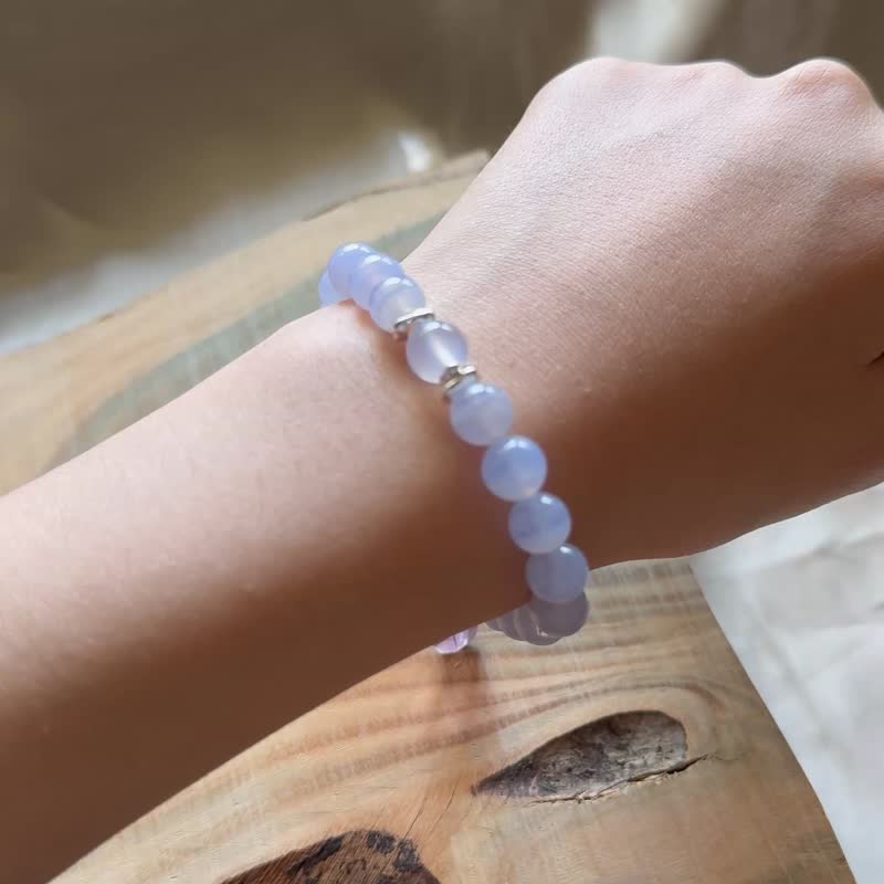 【水晶】蓝纹玛瑙设计手珠 - 手链/手环 - 水晶 