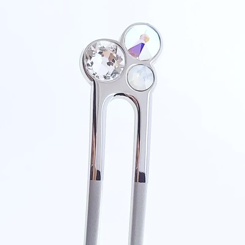 夏秋限定 / KANZASHI Hair pin / Luminous jewelry - Twilight - 发饰 - 其他金属 银色